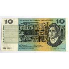 AUSTRALIA 1966 . TEN DOLLARS BANKNOTE . COOMBS/WILSON . FIRST PREFIX SAA